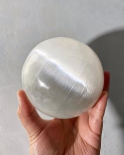 Selenite Satin Spar Sphere 97mm