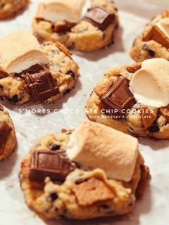 S’mores Chocolate Chip Cookies with Hershey’s