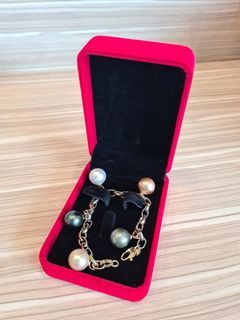South Sea Pearls in 14k two-tone gold Bracelet