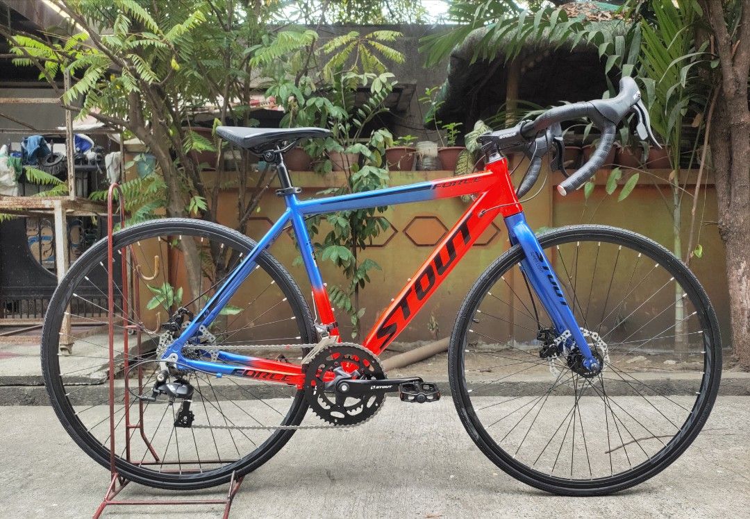 👉STOUT FORCE 2x8 STI ROADBIKE (Category: Bicycles) located in Antipolo. Submitted by mgrace0920 (Listing ID 1295267879, Image 2). Description: ONHAND NA ULIT‼️SUPER MARKDOWN SALE😱👌 👉STOUT FORCE 2x8 STI ROADBIKE ✔️MADE BY MOUNTAINPEAK ✔️FREE ASSEMBLE ✅BEFORE▪️9,500 ❌ ✅NOW ▪️8,200👌 Available color 🩶🤍Gray stone 🖤❤️Black red 💙💚Blue green ❤️💙Red blue SPECS: 👇👇👇 ✅ Alloy Frame Internal Cabling ✅ Ltwoo R3 STI Shifters ✅ 2x8 Speed ✅ RD: Smac