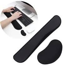 Take Both! Brand New Space Black Keyboard Rest and Mouse Pad Rest Set