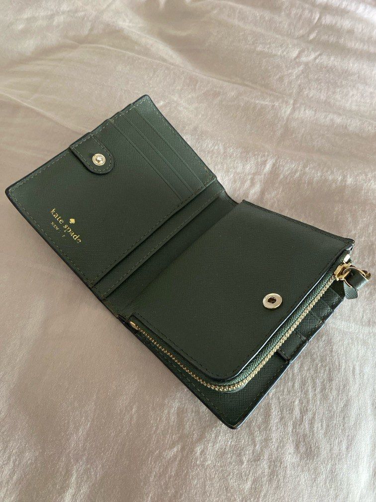 Used kate spade wallet olive green