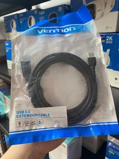 Vention 3 Meters USB 3.0 Extension Cable Black -- Vention VAS-A45-B300