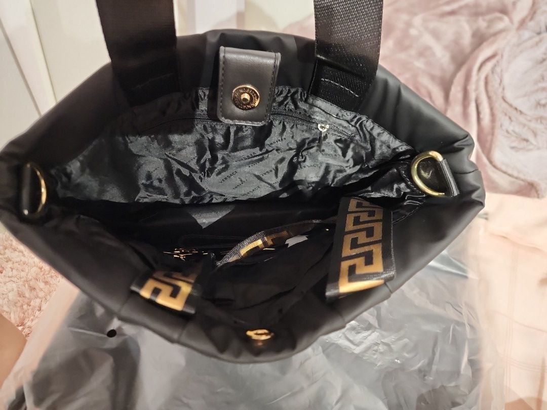 Versace parfums tote bag top