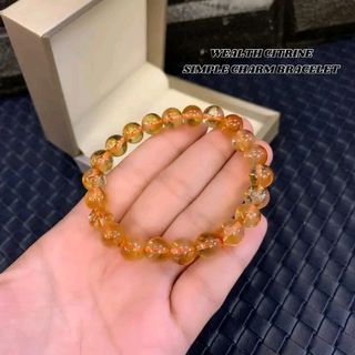 Weak citrine simple bracelet