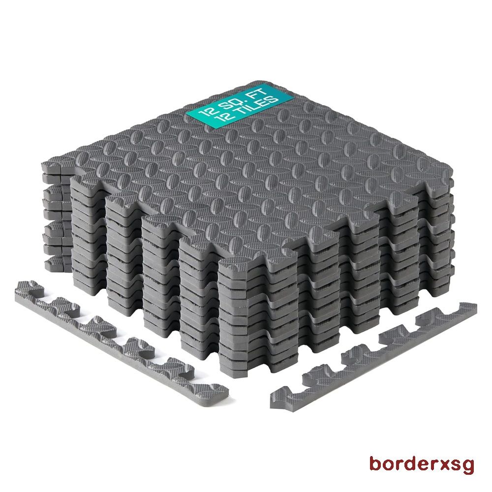 Yes4all interlocking exercise foam mats with border 2025