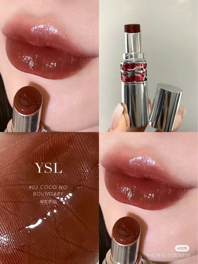 YSL Rouge Volupte Candy Glaze N 3 Cacao No Boundary Carousell