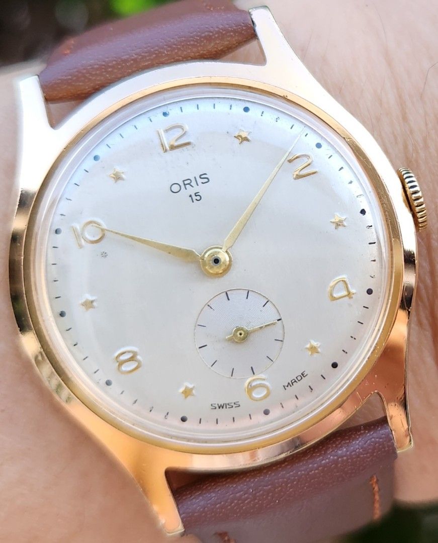 1940s 50s ORIS cal. 461 mens watch serviced and in full working condition jam vintage jalan elok dan setting elok