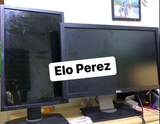 2 dell Monitors: 27 inches and 22 inches (mayron power at nagagamit pa - selling as defective & as is)
