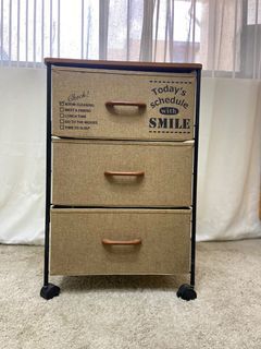 3 Fabric Drawer Storage with wheels