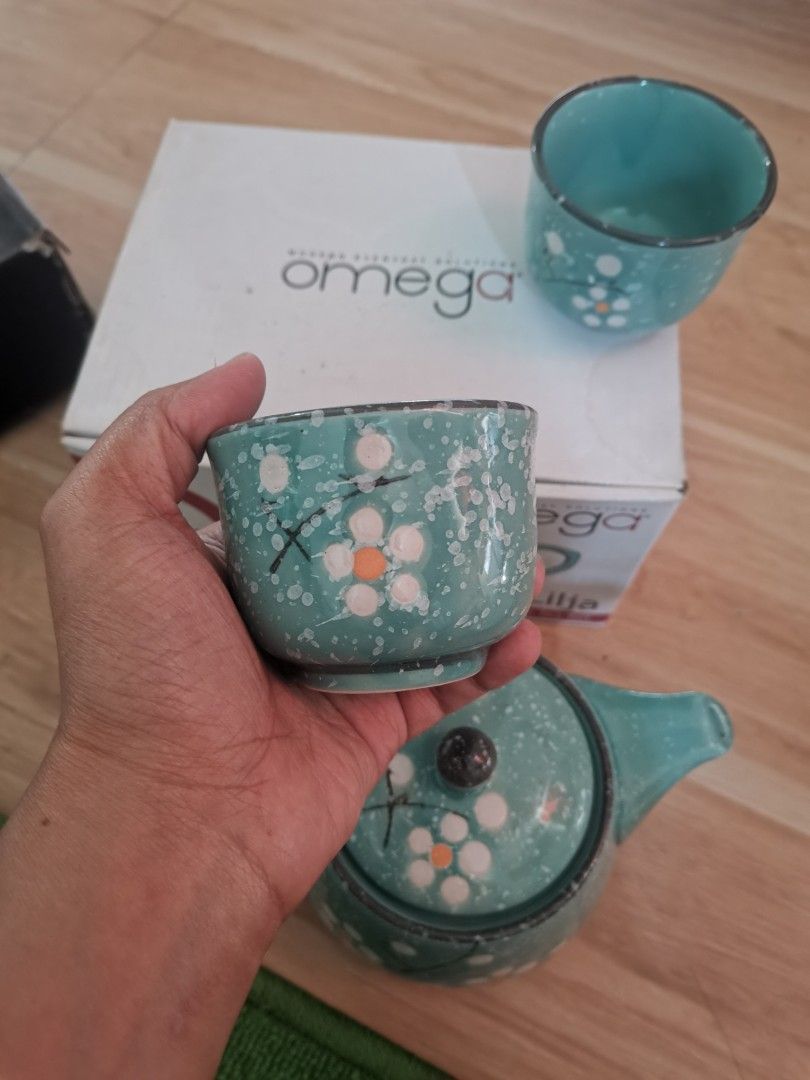3 pc Omega stoneware tea set (Category: Coffee & Tea Tableware) located in Cabuyao City. Submitted by littlethingsby_mommysmall (Listing ID 1295422217, Image 3). Description: Brand: Omega Price: 150 About: Bought but never used. With box.