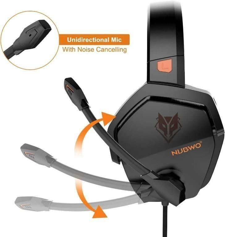 887) NUBWO N16 Stereo Gaming Headset with Noise Canceling Mic