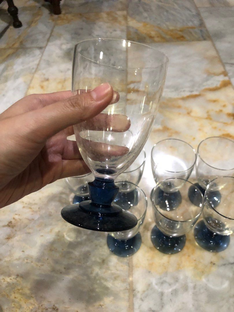 8pc Blue Water Goblet Glass (Category: Other Kitchenware & Tableware) located in Manila. Submitted by dlorne (Listing ID 1295416825, Image 1). Description: .