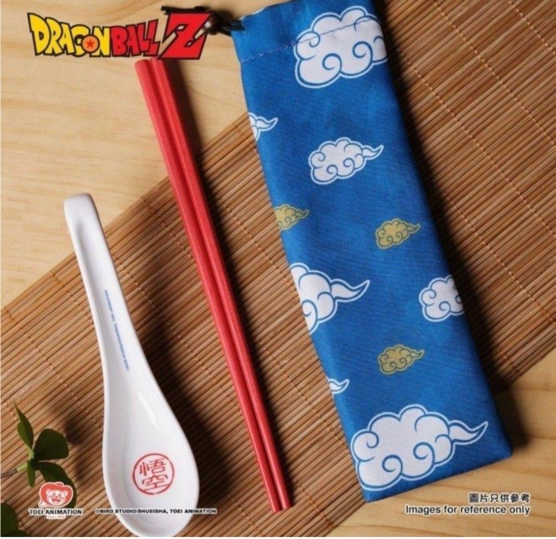 全新 龍珠 悟空 孫悟空 Dragonball 餐具 筷子連湯匙套裝 chopsticks with spoon set broadway 百 ...