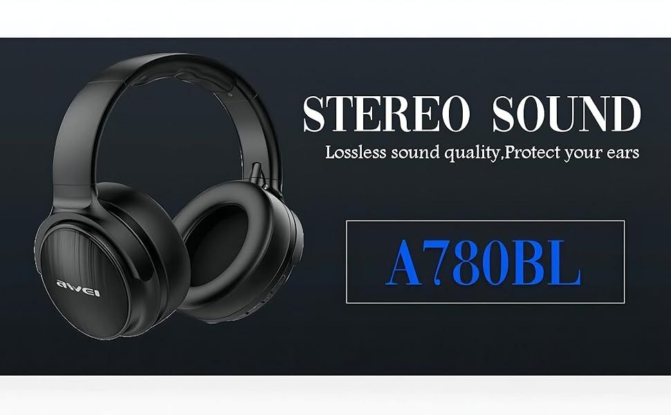 AWEI A780BL Noise Cancelling Headphones Bluetooth 5.1 Stereo Headphones with Hi Fi Microphone Audio Headphones Headsets on Carousell