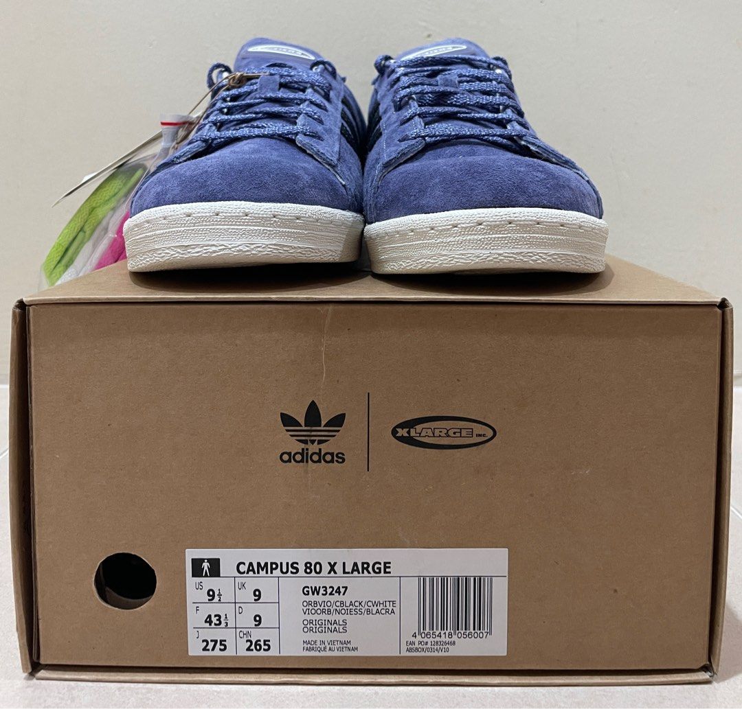 Adidas Campus 80s x X-Large, Men's Fashion, Footwear, Sneakers on Carousell