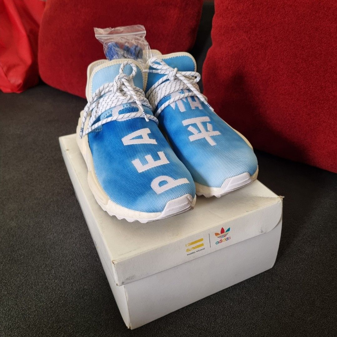 Adidas Pharrell NMD HU China Pack Peace Blue