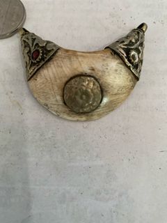 Antique shell pendant