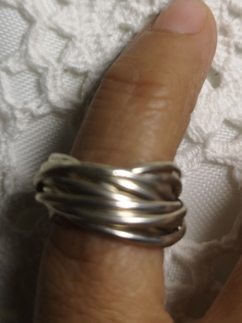 Antique sterling silver Russian wedding ring, infinity ring, rolling ring, size 5 (Category: Other Accessories) located in Manila. Submitted by clovergold888 (Listing ID 1295425567, Image 2). Description: Vintage beautiful sterling silver Russian wedding ring, infinity ring, rolling ring, multi ring.. Size 5...beautiful and elegant.. Very unique and rare.