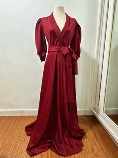 Apartment 8 Red Long Sleeves Gown