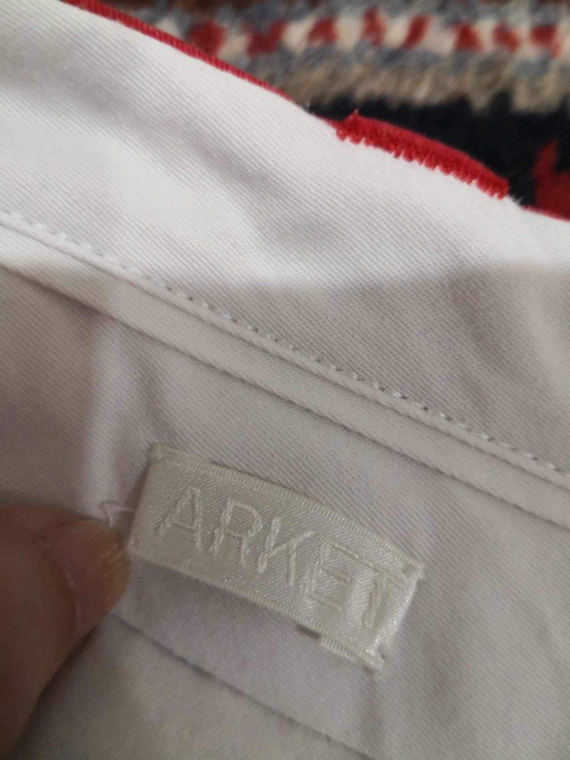 ARKET chinos, cropped (Category: Other Bottoms) located in Davao. Submitted by kitdlr (Listing ID 1295436148, Image 2). Description: Got this in London. Can fit S-M. ARKET is a modern Nordic design and lifestyle destination. Inspired by simplicity, nature, and the aesthetics of slow living, the assortment features garments, objects, and food carefully made and artfully curated for a more beautiful everyday life. The brand promotes sustainable fas