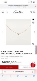 Auth Cartier D’amour necklace SM