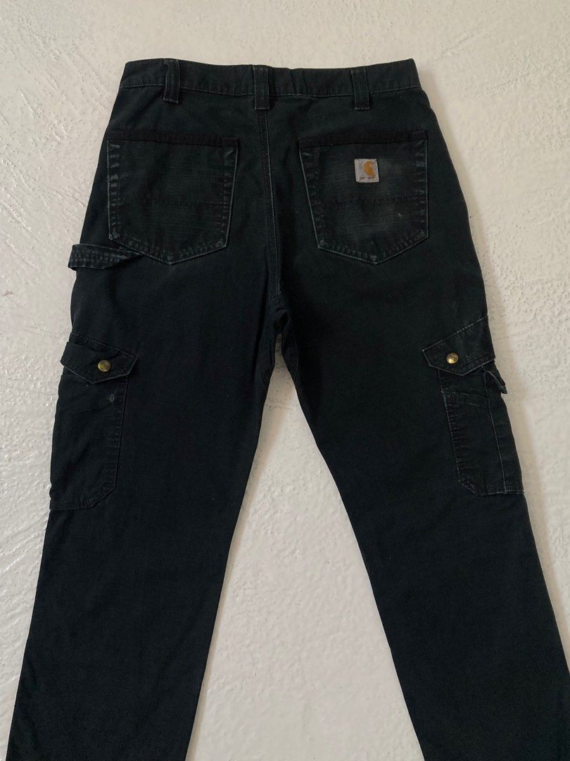 Authentic Carhartt B342 BLACK Relaxed Fit Ripstop Cargo Double Knee Pants Workwear for Men s Waist 32 Men s Fashion Bottoms Jeans on Carousell