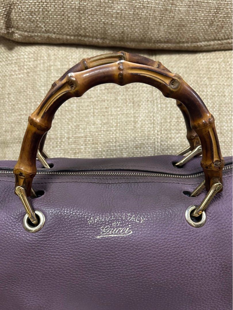 Gucci bamboo boston bag sales