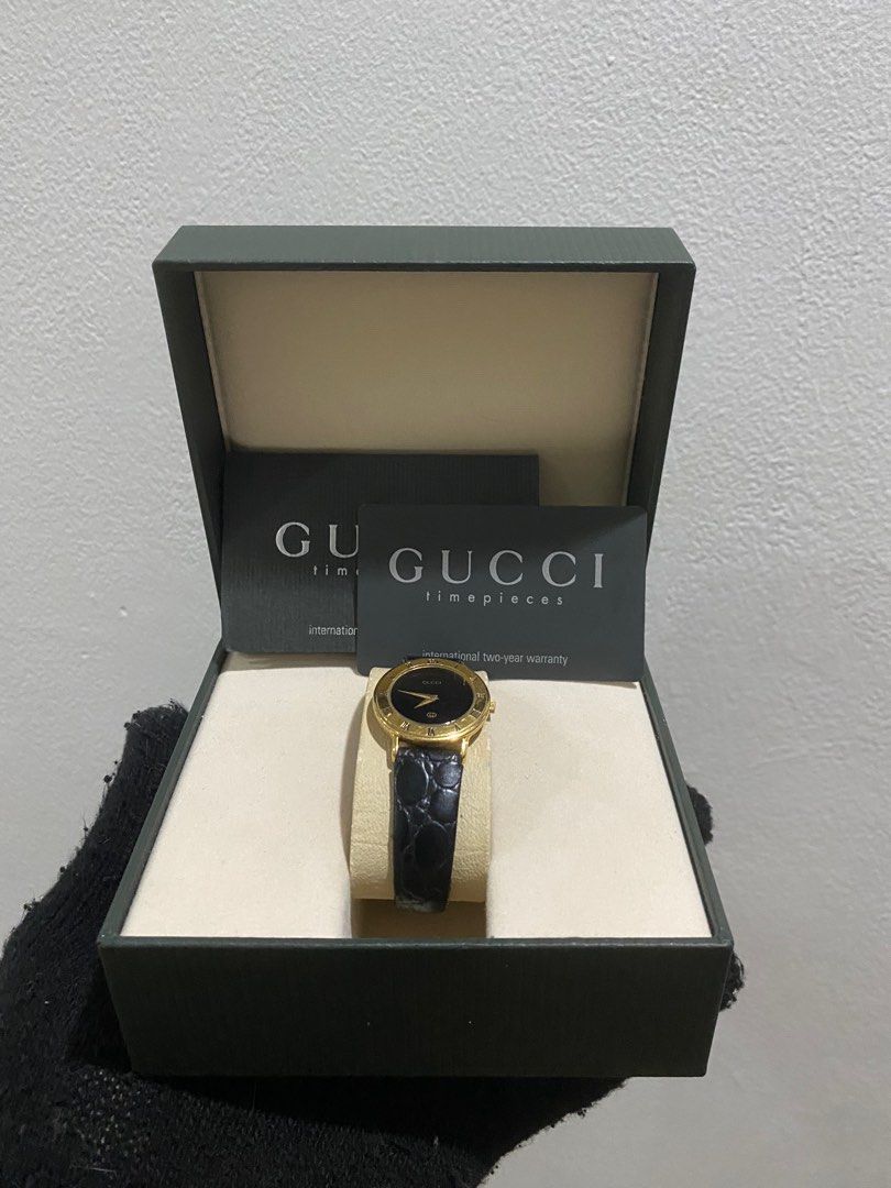 Authentic gucci watch series 3000L GHW harga net Fesyen Wanita Jam Tangan di Carousell