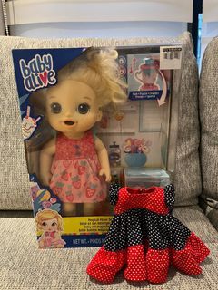 Baby Alive Doll with Diaper and Additional Dress