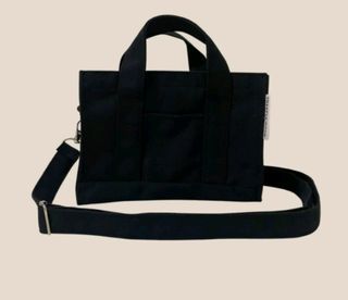 Black Canvas sling/tote bag