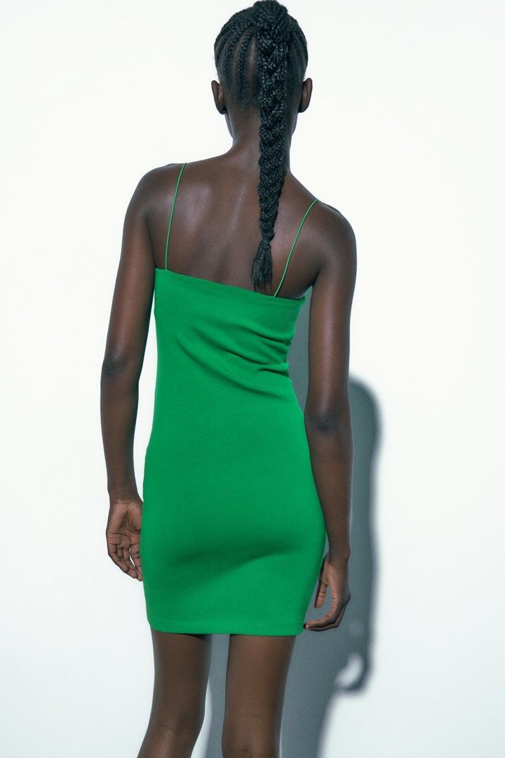 Zara spaghetti strap dress sale