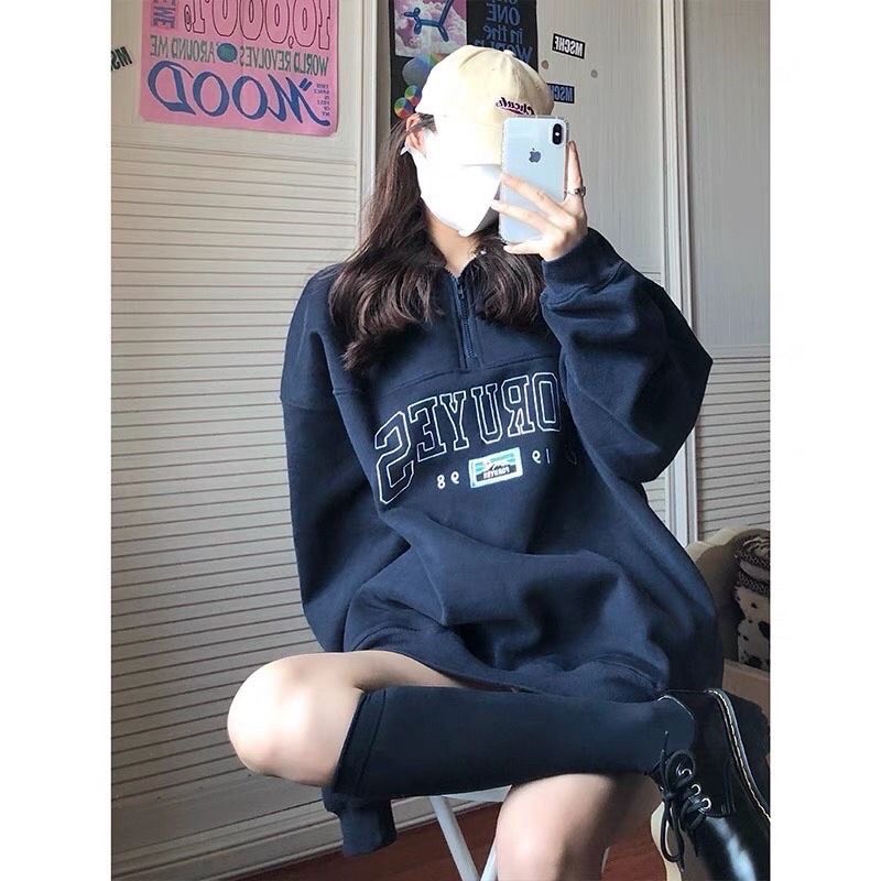 BRAND NEW IN STOCK Korean Designed and Made Cool Ulzzang Long Sleeve Zip Hoodie Sweatshirt