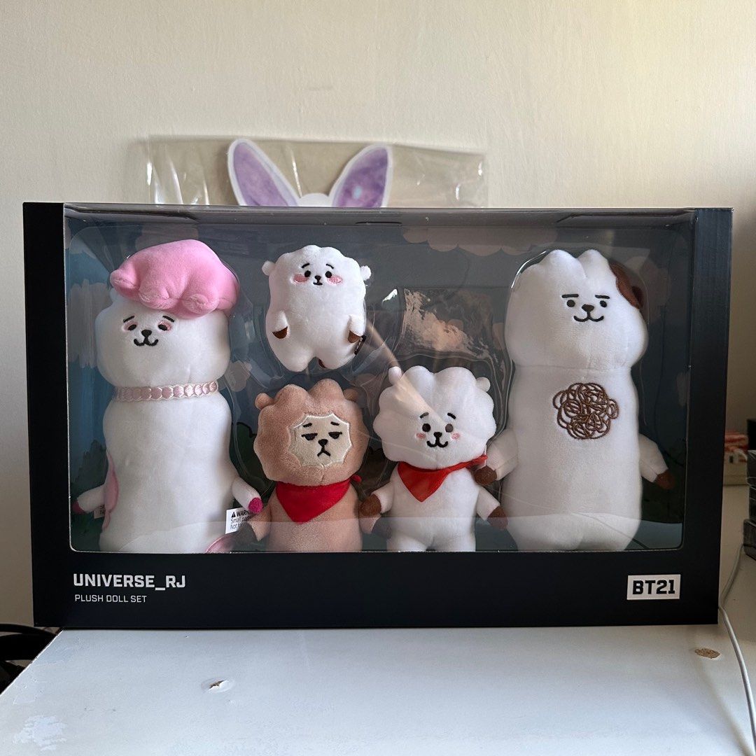 bt21 universe rj family plush doll set, Hobbies & Toys, Toys