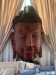 Giant Buddah head statue