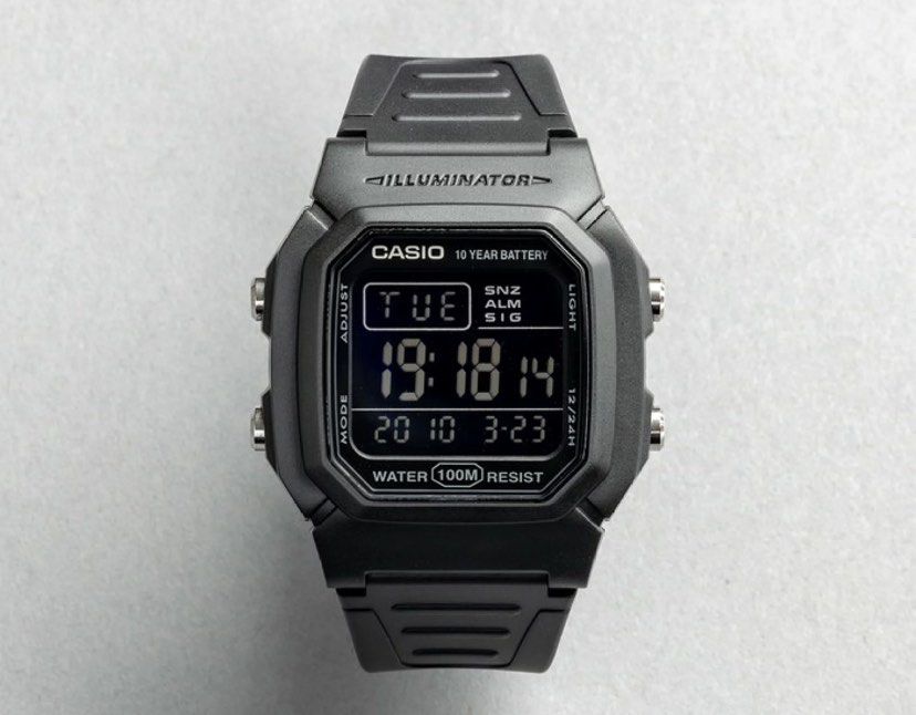 Casio W 800H 1B Illuminator Digital Quartz Watch W800H 1B Stealth Black Casio W 800H 1B Illuminator Digital Quartz Watch W800H 1B Stealth Black