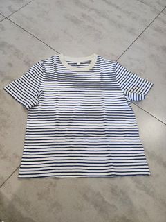 Cos striped top- blue XS