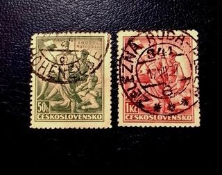 Czechoslovakia 1937 - The 20th Anniversary of Battle at Zborov, Ukraine 2v. (used) COMPLETE SERIES
