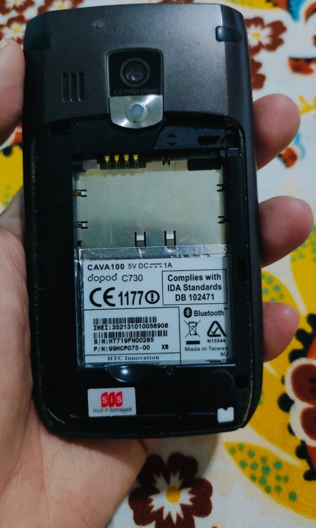 DOPOD C730 (HTC CAVALIER (Category: Early Generation Mobile Phones) located in Manila. Submitted by imperialfeline (Listing ID 1295409753, Image 2). Description: working well openline not refurbish ok battery..