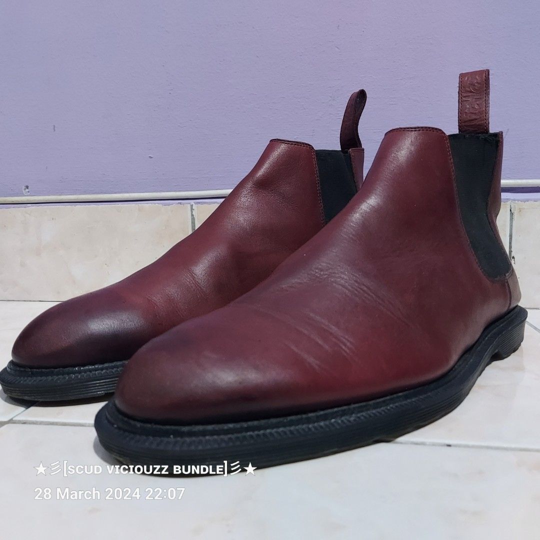 Dr martens wilde temperley boots in cherry red outlet