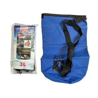Dry Blue Bag Waterproof Sandproof Swim Water-resistant Floating Roll-top Summer Compact UV-resistant Travel Snorkeling Surfing Kayaking Bag