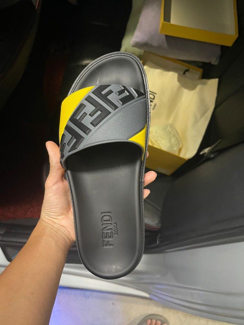 Fendi multicolor slides discount