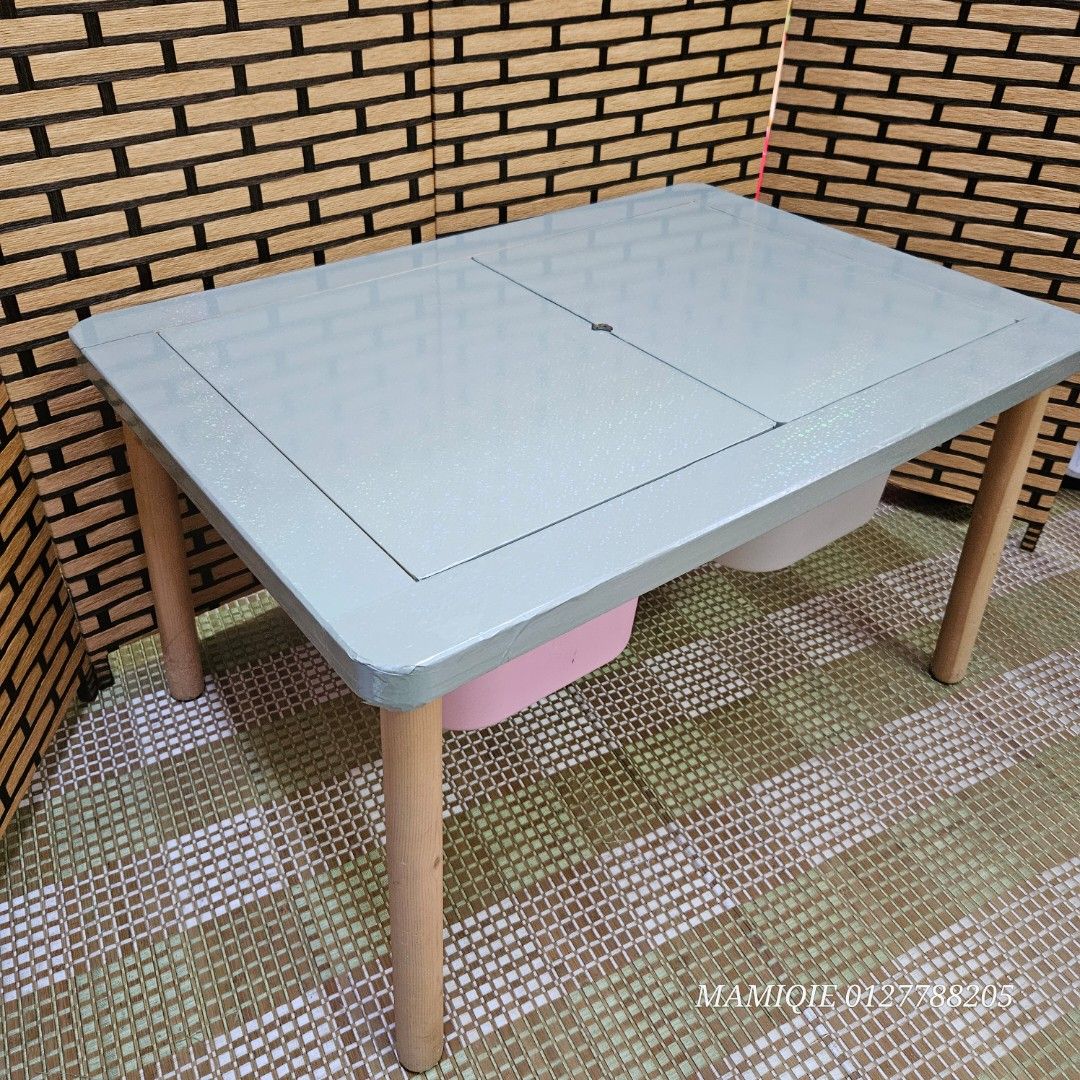 Ikea Flisat table with storage bin, Babies & Kids, Baby Nursery & Kids