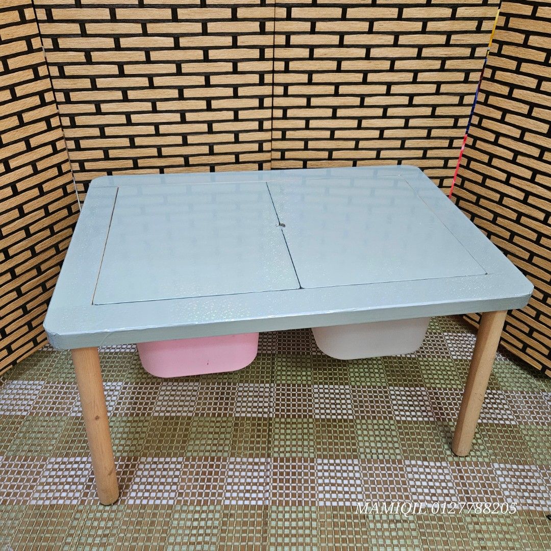 Ikea Flisat table with storage bin, Babies & Kids, Baby Nursery & Kids