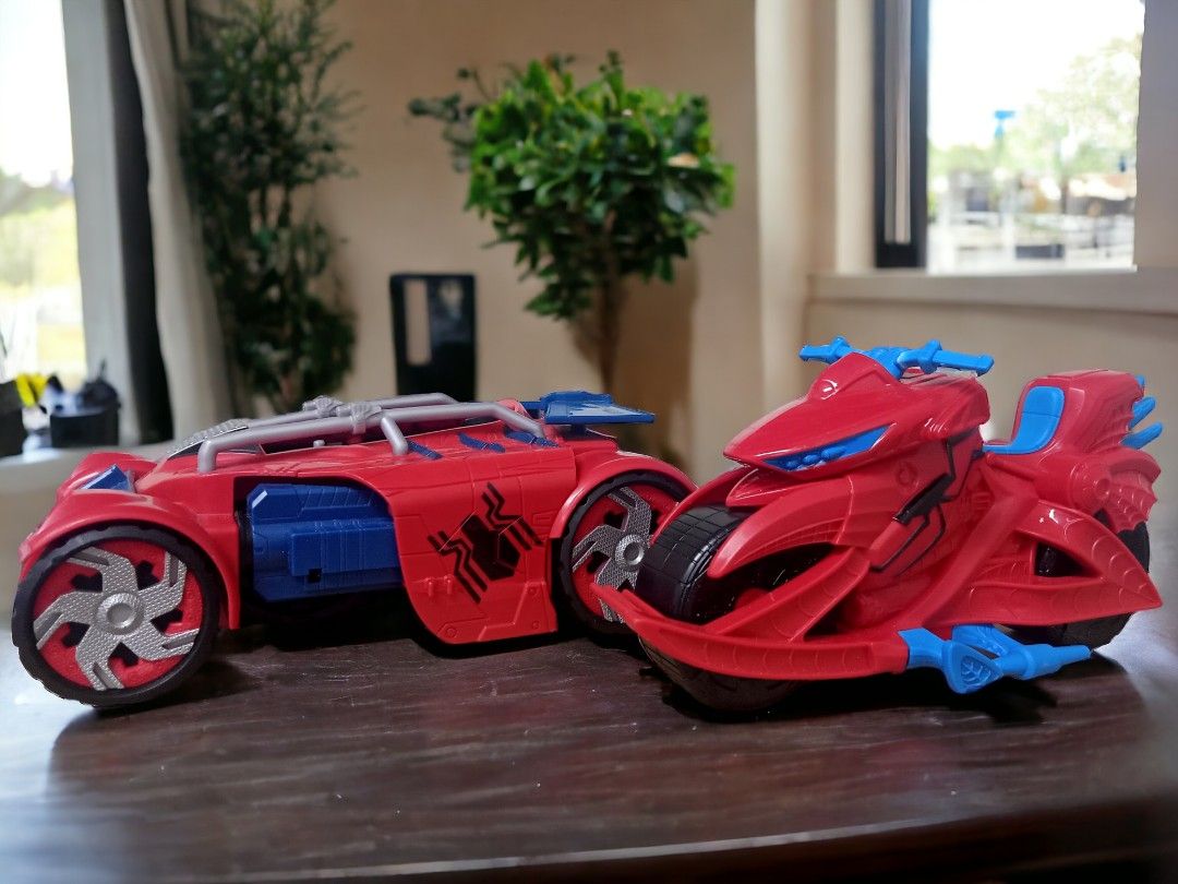 Marvel 2018 Hasbro Spiderman Motorcycle 2017 Spider-Man Homecoming ...