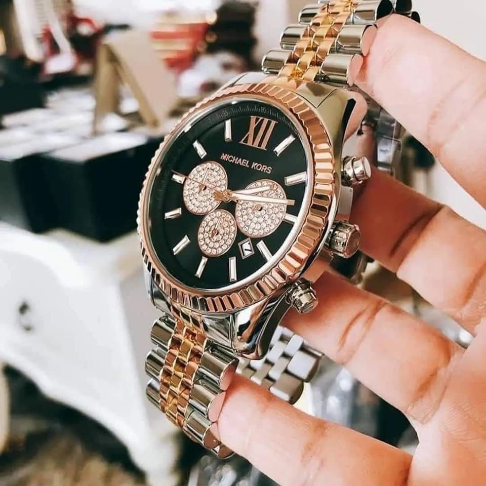 Michael Kors Lexington Tri Tone Men s Watch MK8714 Men s Fashion Watches Accessories Watches on Carousell