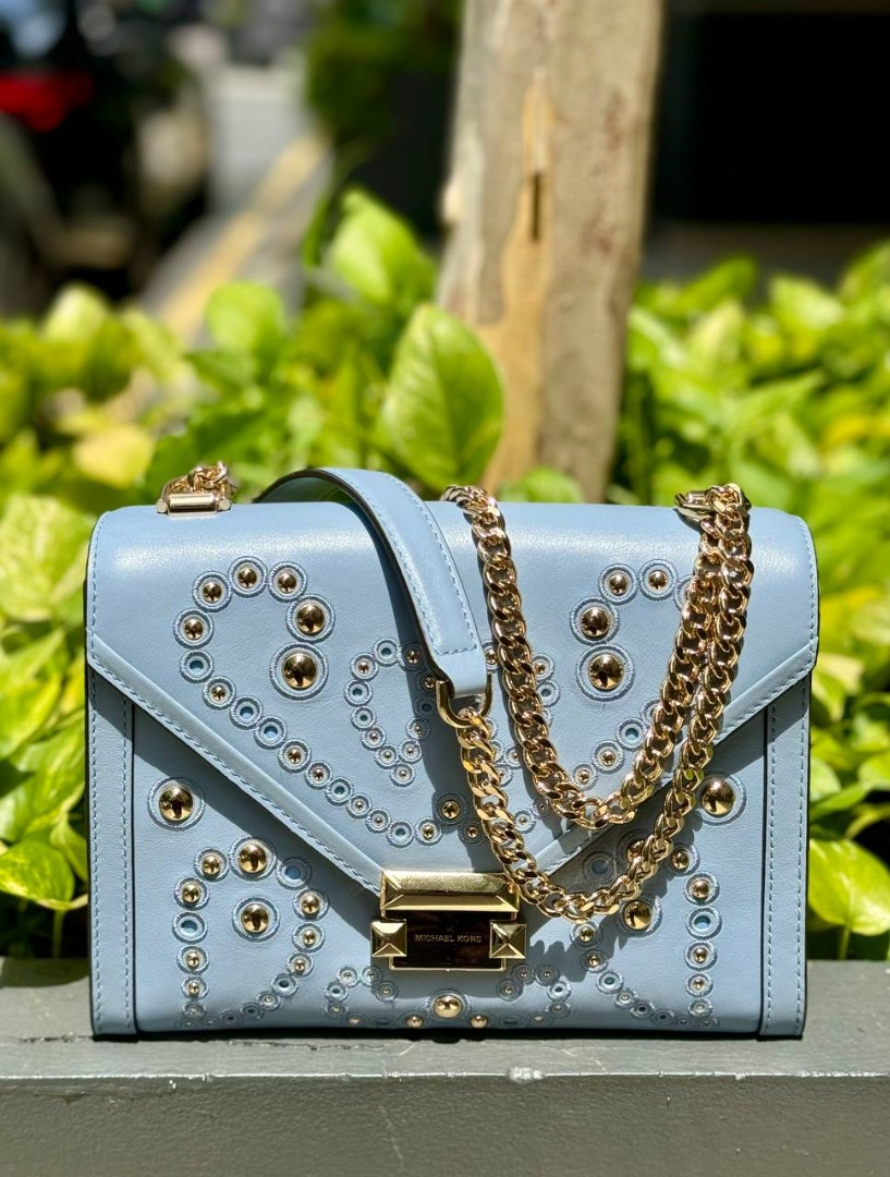 Michael kors whitney pale blue cheap