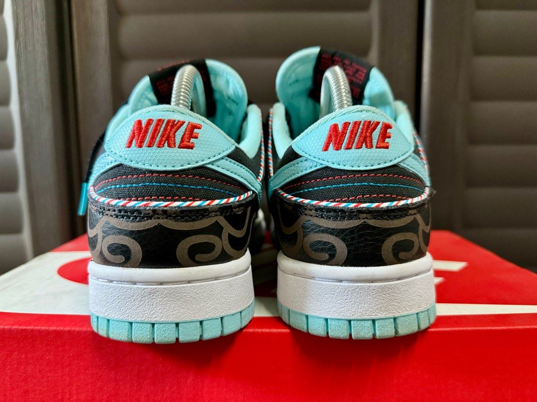 Nike dunk barbershop, Adidas NMD (Category: Sneakers) located in Quezon City. Submitted by leeeyow (Listing ID 1295415236, Image 3). Description: -Nike dunk low Barbershop Size 7.5US, no issue, with OG box 2,450 only -Adidas NMD V2 reflective Size 7US, no issue 980 only.