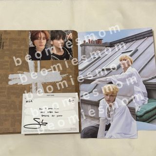 OFFICIAL TXT TNC: FREEFALL CLARITY UNSEALED WITH SIGNED SOOBIN BLUE SPRING POSTCARD