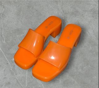 Orange CLN Jelly Sandals